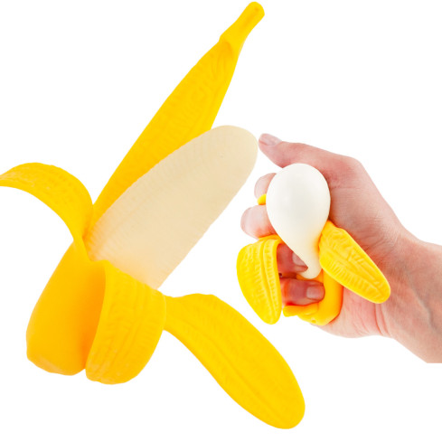 TG71151 ANTI-STRESS SQUISHY BANANE WIE ECHTE SQUISHY SENSORISCHE SPIELZEUG