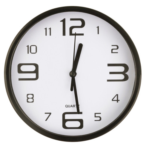TG71354 WANDUHR LESBAR SEKUNDENZEIGER STILVOLL DICK FÜR WOHNZIMMER KÜCHE AA R6
