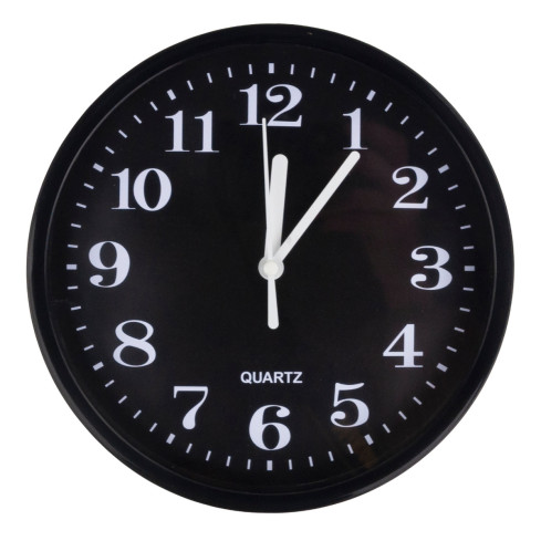 TG71355 SCHWARZE WANDUHR LESER STIL ABSCHNITT UHR