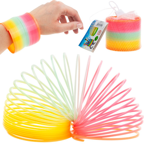 TG71360 Regenbogenfeder, magische Feder, bunte Spielzeugfeder, Magic Springs