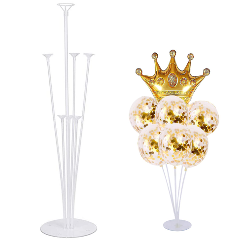 TG71474 BALLONSTÄNDER 7PC FÜR 7 BALLONS RACK GEBURTSTAG PARTY STICKS