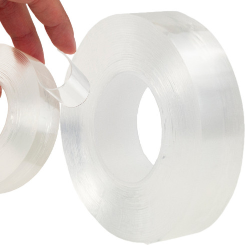 Doppelseitiges Montageband, wiederverwendbar, transparent, 3 cm x 5 m