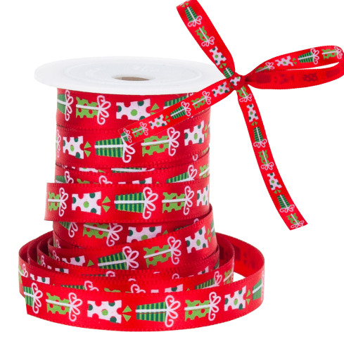 TG74285-1 SCHLEIFENBAND WEIHNACHTSDEKORATION GESCHENK KRANZ 4,5M
