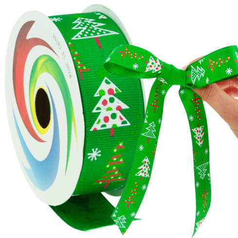 TG74288-1 SCHLEIFENBAND DEKORATION WEIHNACHTEN DEKORATION GESCHENK KRANZ 2,7M