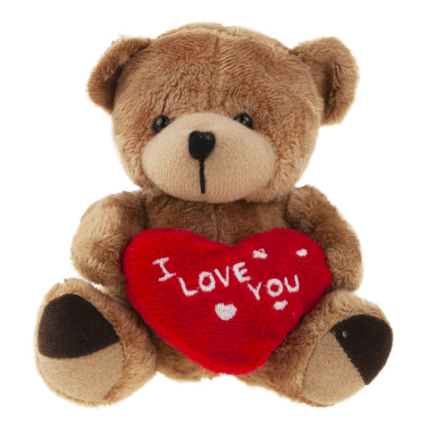 TG75260 BRAUNER TEDDYBÄR FÜR BABY MÄDCHEN HERZ ICH LIEBE DICH TEDDYBÄR
