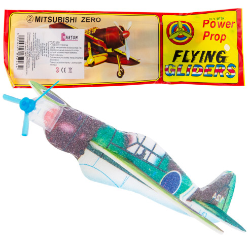 TG77579 POLYSTYROL FLUGZEUG DART SPIELZEUG LICHT FÜR KINDER