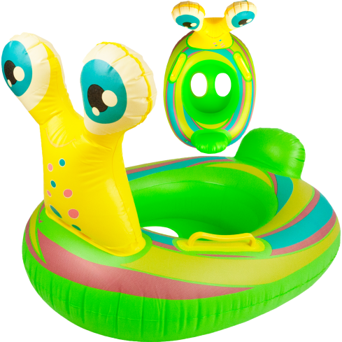 TG77790 AUFBLASBARE SCHNECKE SCHWIMMEN STRAND RAD FÜR DEN POOL