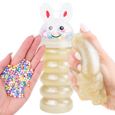 Slime, Knetmasse, zum Spielen, für Kinder, mit Behälter, elastisch, verschiedene Farben