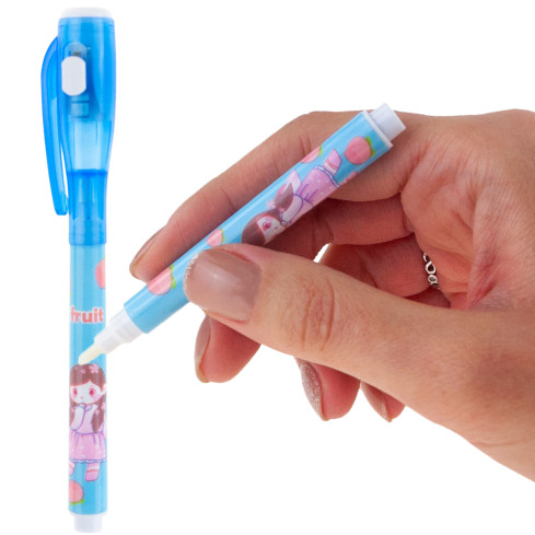 TG80416 1 Stück unsichtbarer Markierstift mit UV-Taschenlampe für Kinder