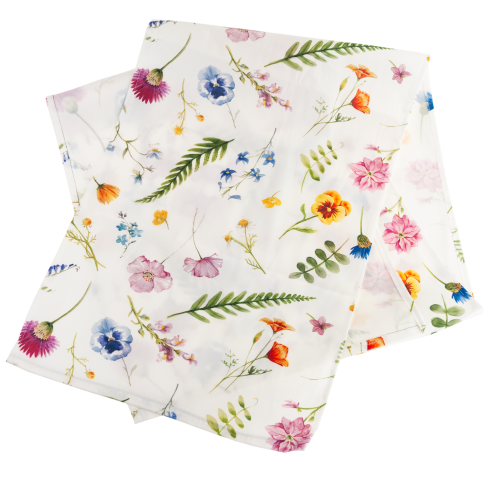 TG81317-1 FRÜHLING SAMT LÄUFER 34X180 CM ELEGANTE BLUMEN