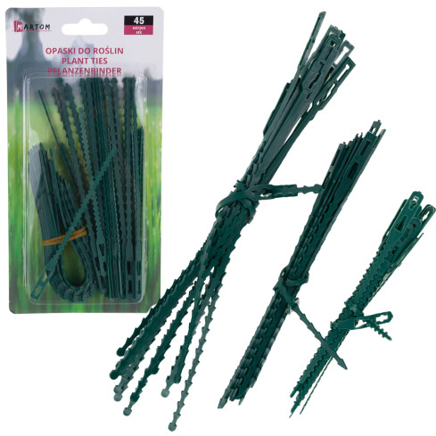 Kabelbinder für Pflanzen, Gartenklammern, Klammern, Kletterpflanzenklammern, 45 Stück