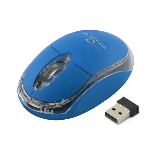 ES509N DRAHTLOSE MAUS USB BLAU TITANUM ESPERANZA KLEINE OPTISCHE