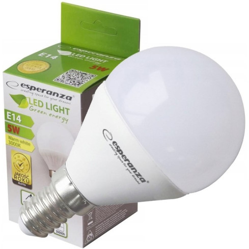 ELL151 LED-Glühbirne G45 E14 5W = 40w COOL WHITE Glühbirne ENERGY EFFICIENT