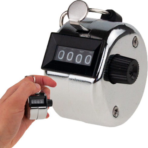 ZW22 CLICKER CLICKER MANUELL MECHANISCHER ZÄHLER ANALOGER SCHRITTZÄHLER ZUM ZÄHLEN