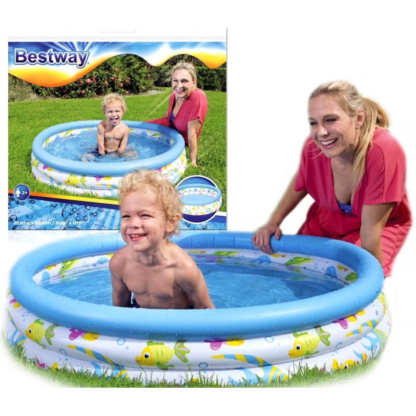 51008 Pool Aufblasbarer Pool für Kinder 102x25 cm Fisch