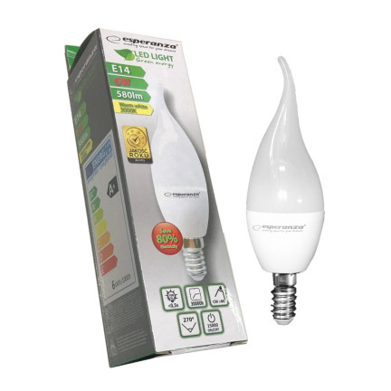 ELL149 LED GLÜHBIRNE T37 E14 6W WARMWEISS ESPERANZA A+