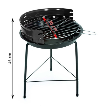 NN23 TOURISTISCHER GARTENGRILL VERSTELLBARER ROST