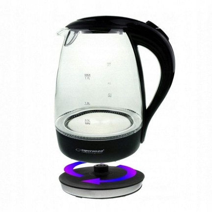 EKK011K ELEKTRISCHER WASSERKOCHER GLAS SALTO ENGEL 1,7 L SCHWARZ