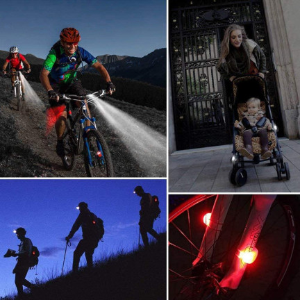 EOT011 LED FAHRRADLICHT VORNE UND HINTEN SILIKON ALYA