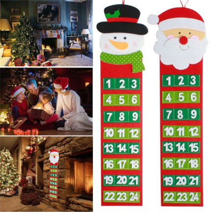 C51001 ADVENTSKALENDER WEIHNACHTSWUNDER SCHNEEMANN FILZ HÄNGEND BLANK