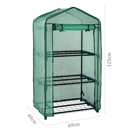 TG71366 MINI BALKON GARTENHÜPFEN FOLIENSAATGESTELL 125x69x49