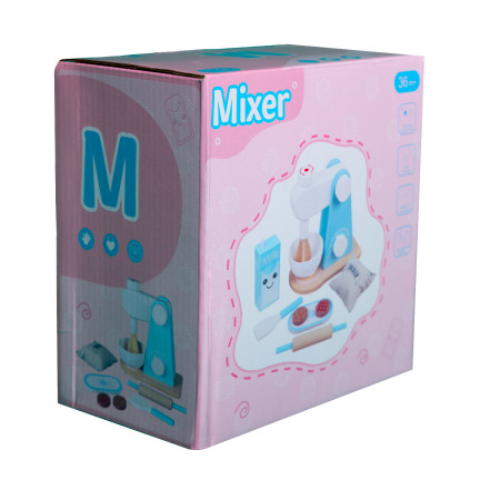 TG67006 SPIELZEUG LEBENSMITTELMASCHINE HOLZMIXER FÜR KINDER AGD KIT ZUBEHÖR