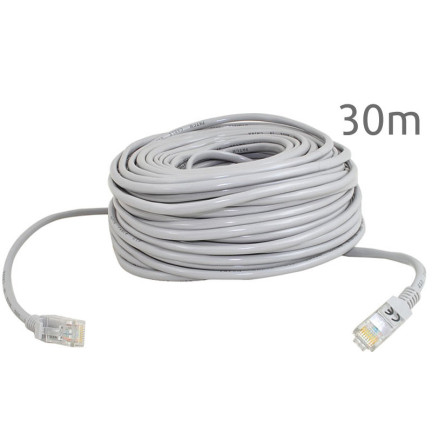 KO29 LAN ETHERNET NETZWERKKABEL RJ45 CAT5E 30M VERDRILLTES PAAR INTERNETKABEL
