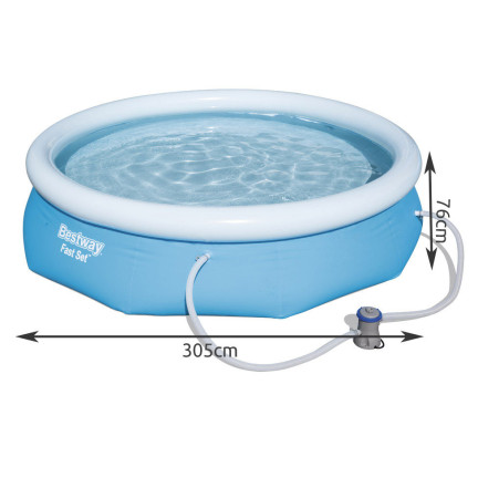 57270 305X76CM BECKEN MIT RIFFEL