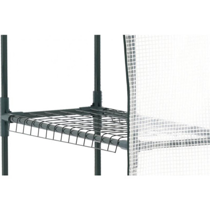 TUN5484 GARTENGEWÄCHSHAUS MIT REGALEN WEISS 140X73X200CM