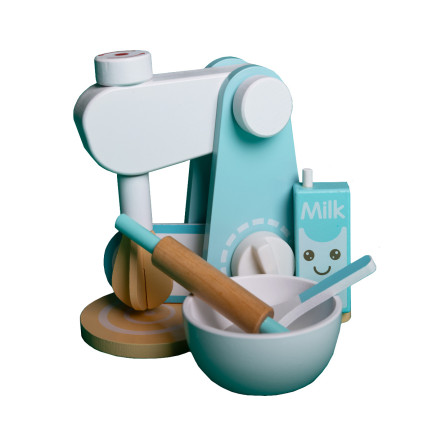 TG67006 SPIELZEUG LEBENSMITTELMASCHINE HOLZMIXER FÜR KINDER AGD KIT ZUBEHÖR