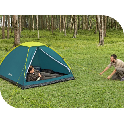 68143 4-Personen Tourenzelt, Campingzelt mit Außenzelt, Apsis, Bestway Wander Dome, 68143