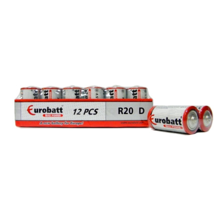 KK40 2x leistungsstarke Eurobatt-Batterien LR20 bzw. R20