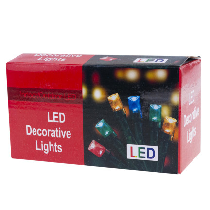 LM100 Weihnachtsbaumbeleuchtung, 100 LED, mehrfarbig, 8 Leuchtmodi