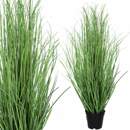 CV05826 Kunstgras im Topf, künstlich, 70 cm, sieht aus wie echt