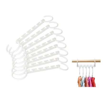 BB69 Kleiderbügel-Organizer für den Kleiderschrank, 8-teiliges Set 