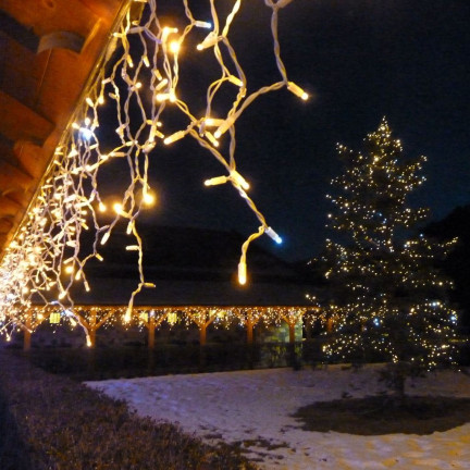 BT-01 EISZAPFEN LICHTER 300LED WEISS GARTEN WEIHNACHTSBAUM LICHTER