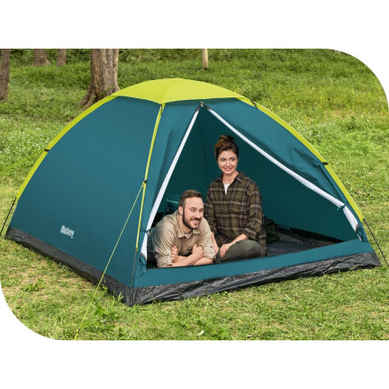 68143 4-Personen Tourenzelt, Campingzelt mit Außenzelt, Apsis, Bestway Wander Dome, 68143