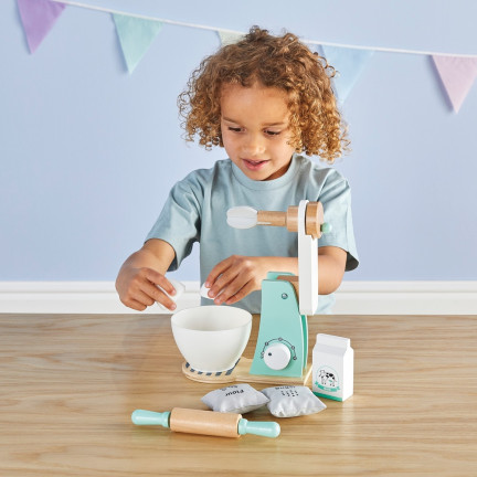 TG67006 SPIELZEUG LEBENSMITTELMASCHINE HOLZMIXER FÜR KINDER AGD KIT ZUBEHÖR