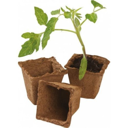 TG60480 TORF TÖPFE P8 BIOLOGISCH ABBAUBAR SETZLINGE 8 CM 18 STÜCK