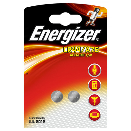 EN7 2x ENERGIZER A76 LR44 AG13 L1154 GPA76 PX76A Batterie