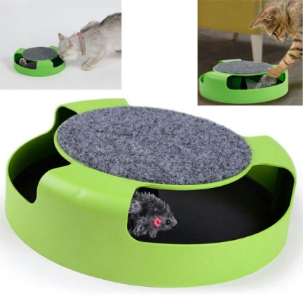 CAT0526 KATZENSPIELZEUG MAUS RAD KRATZER MAUS 25CM