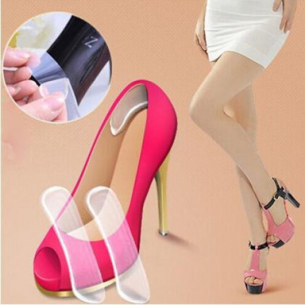 DO73 selbstklebende Schuh-Gel-Clips Paar 2 Stück Einlegesohle für Fersen