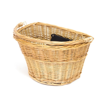 NN44 Korb aus Weidengeflecht für das Fahrrad, beige