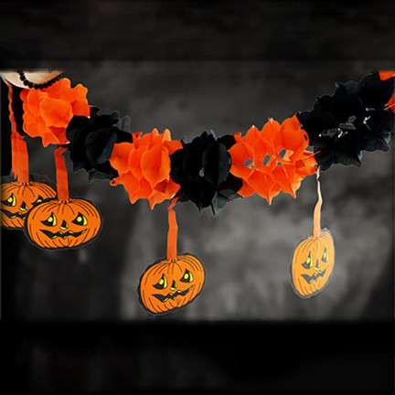 HL20 HALLOWEEN GIRLANDE PAPIER DIANIE BANNER 3M