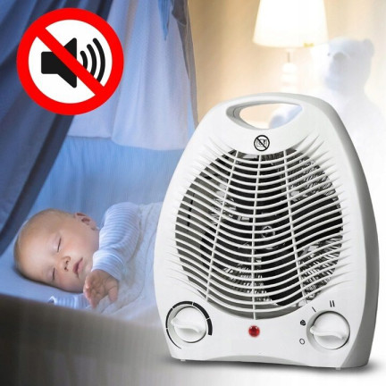 EHH011 Heizlüfter, elektrischer Heizkörper, Heizstrahler mit Thermostat, 2000 W