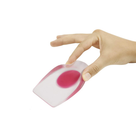 TG56607 Silikon Fersensporn Ferse Pads Gel Einlegesohlen Paar von 2pcs Schmerzen rosa