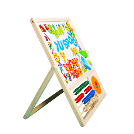 TG50042 Holztafel mit Magneten und Kreide, Abakus