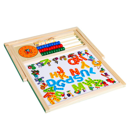 TG50042 Holztafel mit Magneten und Kreide, Abakus