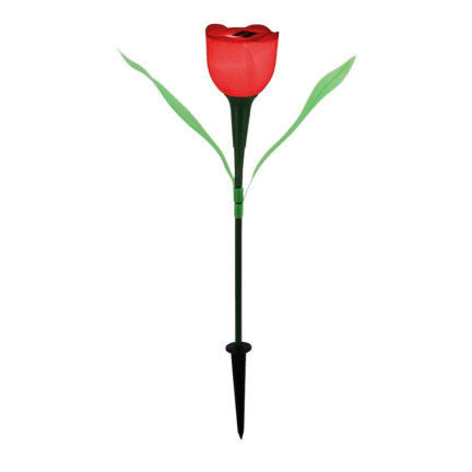 Solar-Blumenlampe, Tulpenlampe, rot, 29 cm, 1 Stück