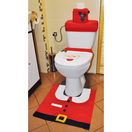 SW62 BADEZIMMER SET WEIHNACHTSWUNDER DECKEL BADEZIMMERTEPPICH